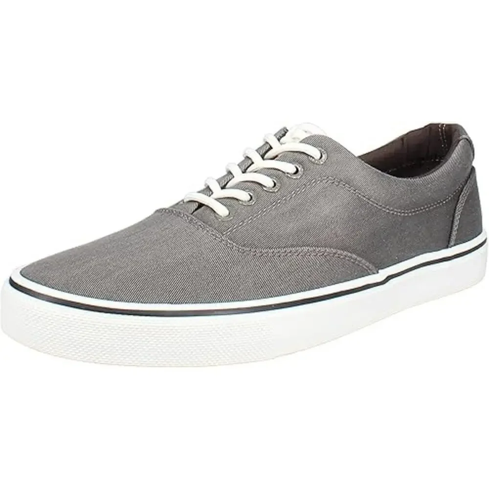 NWT Men's IZOD Rangley Canvas Shoe, Size 10, Gray, Lace Up, Classic, Casual